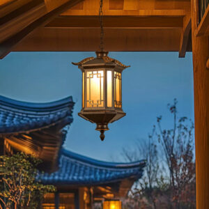 New Chinese уличный подвесной светильник для Courtyard, Pavilion, Sunroom и Balcony