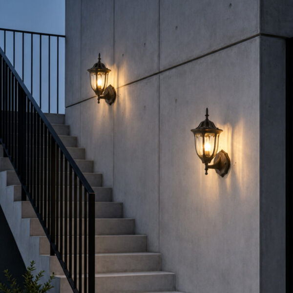 современный American уличный настенный светильник, водонепроницаемый, для Balcony, Stairs и Villa Gate