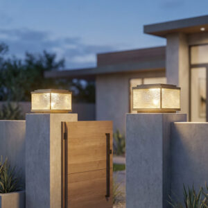 Flat Semi-Clear All-Copper Solar Post Top светильник для Villa Gate