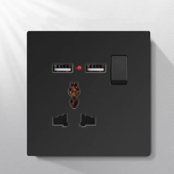 KAMANNI X7-4 10A Multifunctional умный Home Electric розетка EU Standard пластиковый Panel Extension розетка 2 AC Outlets 2 USB 2