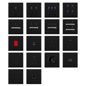 86 Type Universal ретро водонепроницаемый Wall Switch Led 16a 4 Gang 1way 2 Way PC Piano Key светильник Electrical Switches Indicator
