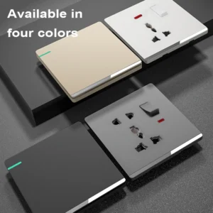 2025 Ultra-thin водонепроницаемый Double Pole Acrylic Panel Switch розетка с Type C Charging 20A High Power British