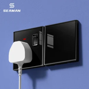 86-Type 16A ретро прочный Household Switch розетка Panel White Ultra-Thin Tempered Glass с 2 USB-C порты