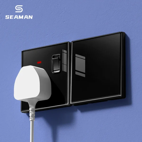 86-Type 16A ретро прочный Household Switch розетка Panel White Ultra-Thin Tempered Glass с 2 USB-C порты