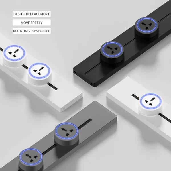 New Arrival алюминиевый Power Track розетка с UK/US/EU Removable 13A USB Type C Universal розетка для домашняя стена Electrical розетка