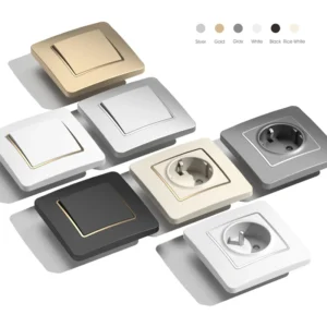 Best Selling EU Germany French Standard Gold Power розетка USB Type C порт Electric Wall светильник Switches пластиковый ретро