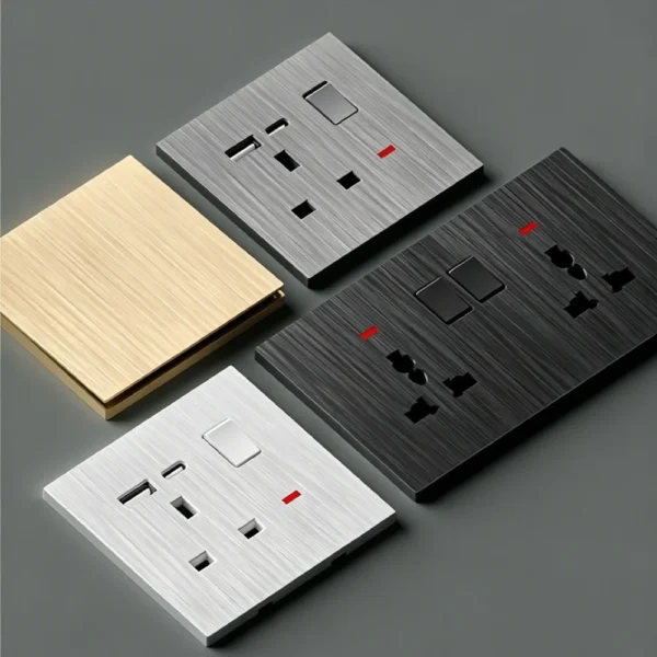 PC Brushed Silver 86 Type Universal настенная розетка заводской Good Quality Switch розетка Electric Wall Switches