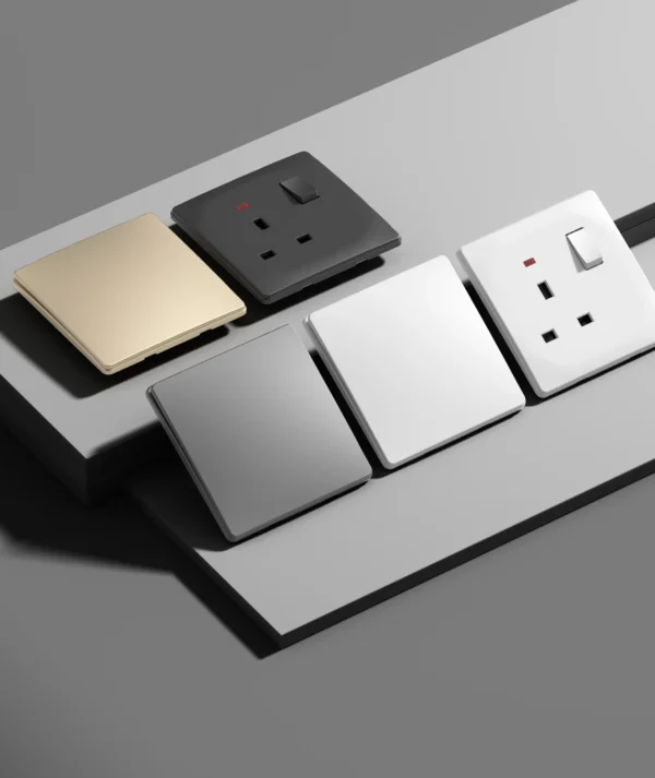White Grey EU Standard пластиковый настенная розетка с Type A+C 13A Quick Charge Plug USB Charger UK Switch розетка