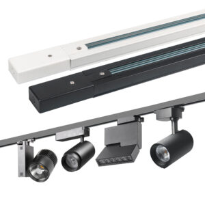 коммерческое освещение 2/3/4 Wires Led Track светильники Accessories Adapter LED Track Rail or 1M 2M 3M Rail Led лампа освещение System