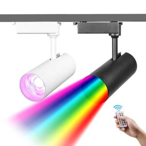 18w 30w RF пульт ДУ RGB диммируемый 4 Wire 3 Phase Led трековый светильник для интерьера коммерческое освещение