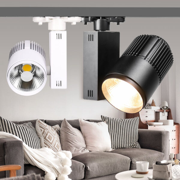 20w Led Track освещение Cob Led трековый светильник 30w 40w Moving Head Led Track Rail освещение