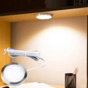 интерьерный Night освещение RV круглый Under Cabinet светильники 12V Led Puck светильник для Closet Shelf кухня