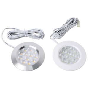 12V 3W круглый кухня LED Under Cabinet Furniture Shelf светильник Puck светильники для дома отель опт Small Surface Mounted светильник