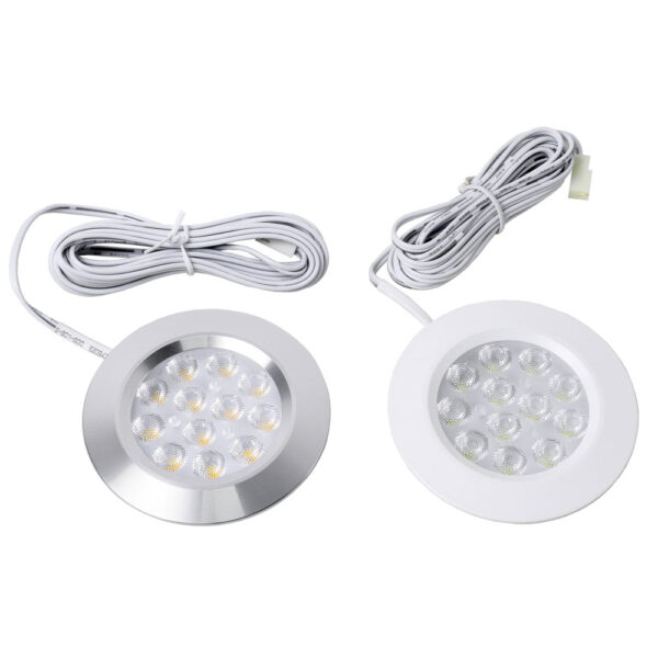 12V 3W круглый кухня LED Under Cabinet Furniture Shelf светильник Puck светильники для дома отель опт Small Surface Mounted светильник