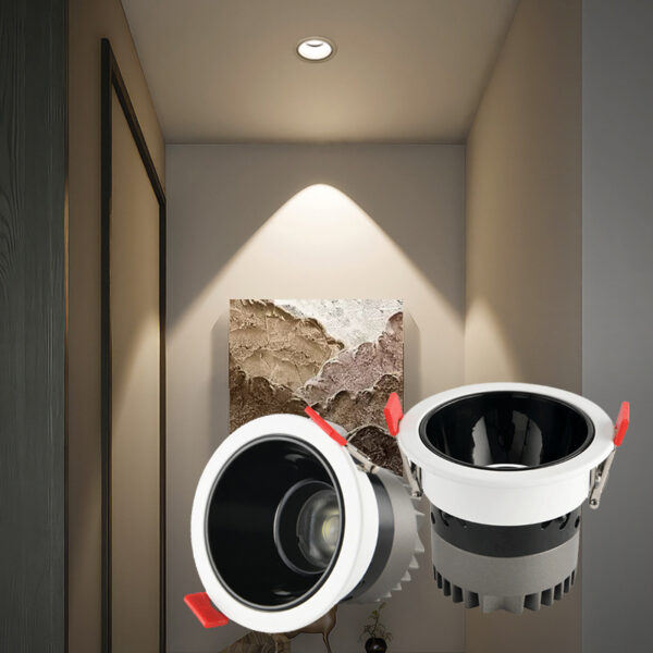 заводской опт встраиваемый Cob Spot светильник алюминиевый Housing Anti Glare Led спот 7w Cob Led даунлайт