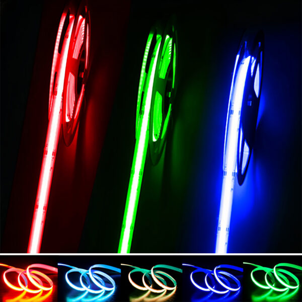 High Brightness интерьерный гибкий RGB Led Strip 576leds/m Dotless диммируемый 24v 10mm Cob Led Strip светильники