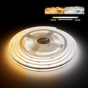 Cct Cob LED-лента Tunable 3000K to 6000K регулируемый 12V 24V Dual Warm Cct COB Led Strips