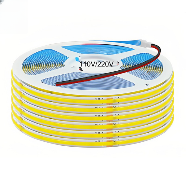 220v Driver-free Cob LED-лента 110v Driverless Ce Rohs Warm White Flexibles Tape Luz De Tira Led Cob