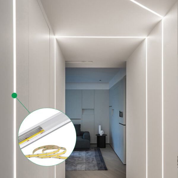 встраиваемый LED Strip Profile светильник Skirting Baseboard алюминиевый Alloy Channel Profile для Led Strip потолочный Wall бар Stair освещение