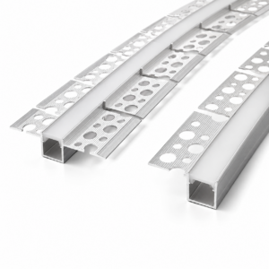 хит продаж линейный светильник 1M 2M 3M Led Strip алюминиевый Channel Plaster встраиваемый LED Profile светильник с PC Cover чёрный White