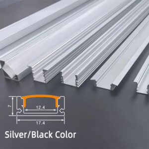 High Quality Led Profile светильник чёрный Channel встраиваемый Led алюминиевый Profiles Perfiles De Aluminio для Led Strips
