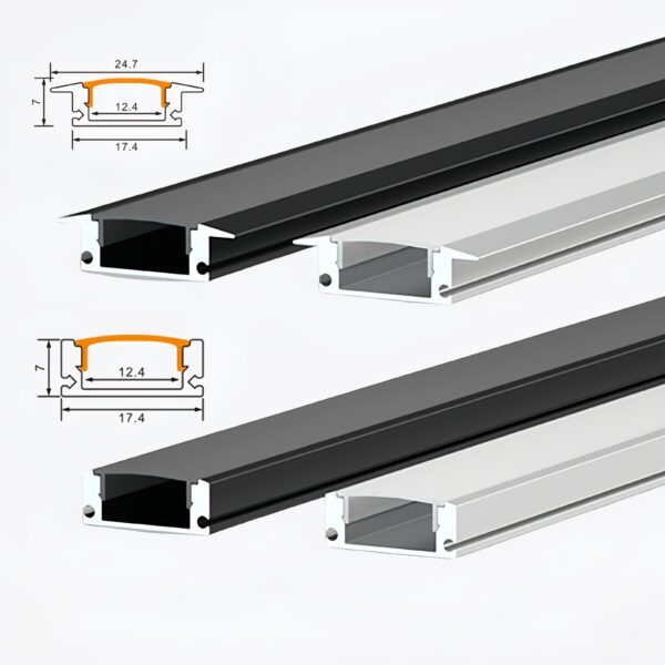 ShenZhen Manufacturer Gutter in алюминиевый Led светильник Led Strips Channels алюминиевый Profile Perfil De Aluminio Led для потолочный