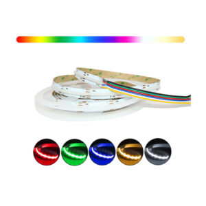 High Density RGB RGBCW 24V LED Strip Light Cob Tape Flexible RGBCCT Smart COB LED Strip Luz De Tira Led