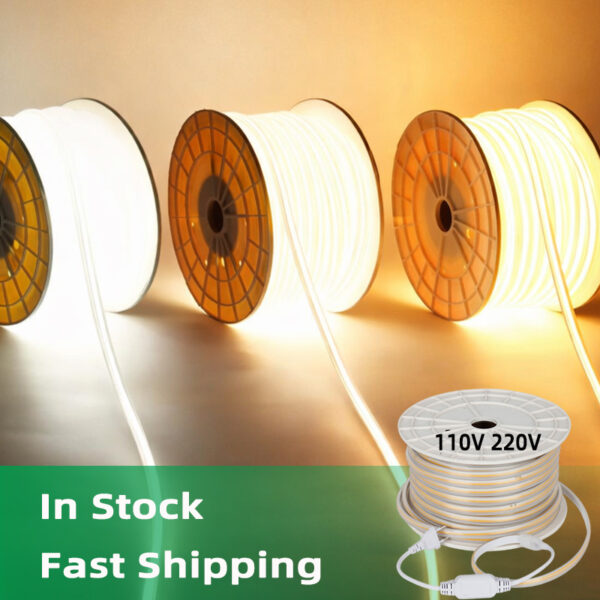 опт COB 110V 220V IP65 3000k 4000k 6000k Cob Led Strip уличный IP65 гибкий Cob Led светильник Strip 110V Tira De Luz Led