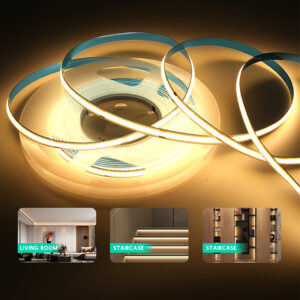 High Bright Cob Led Strip 12v 24v 8mm гибкий Cuttable гибкий Tape 6000k 3000k 4000k 320LED Cob Led Strip для потолочный
