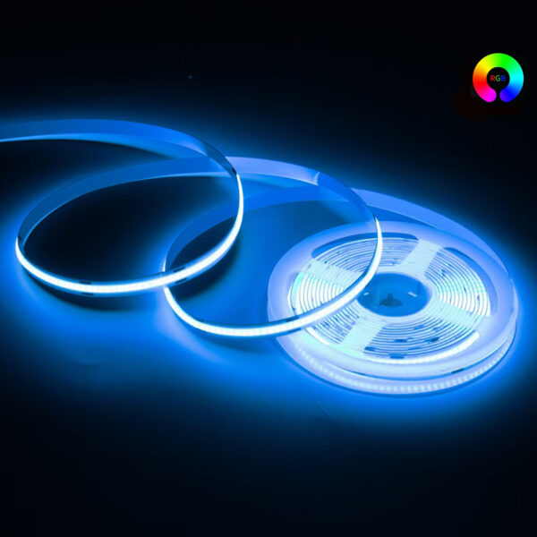 Multicolor 12V/24V Cob RGB RGBW умный LED Strip светильники 840leds/m High Brightness интерьерный гибкий 10mm Led Strips светильники