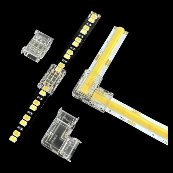 заводской опт Cob CCT Led Strip L-type Connector для светильник Cob Led Strip Connectors