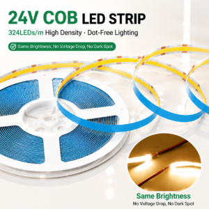 Cob Led Strip Manufacturer 324led Flex 24v гибкий Tape светильники 3000k/4000k/6500k Cob LED-лента