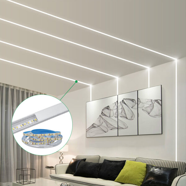 Led алюминиевый Profile для линейный Strips Channel Wall Wash Stair Extrusion Diffuser потолочный светильник Led Strip Profile Channel