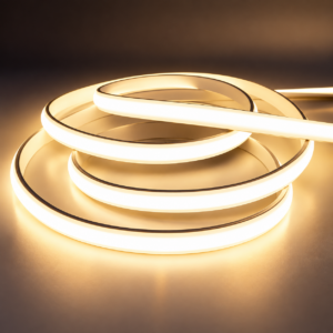 220V COB LED Strip Light 288LEDs/m Waterproof High Voltage Plug in FCOB Flexible Rope Light for Indoor Outdoor Lighting