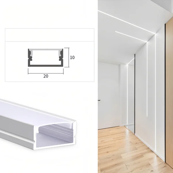 встраиваемый White чёрный LED Profile светильник Channel Plaster Extrusion алюминиевый Profile для потолочный Wall бар & Stair LED освещение