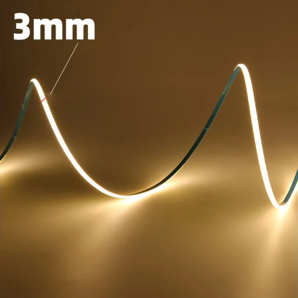 опт Dotless Cob LED-лента 24v 12v 3mm 5mm 8mm Mini Cuttable гибкий Warm White диммируемый умный Led Cob Strip