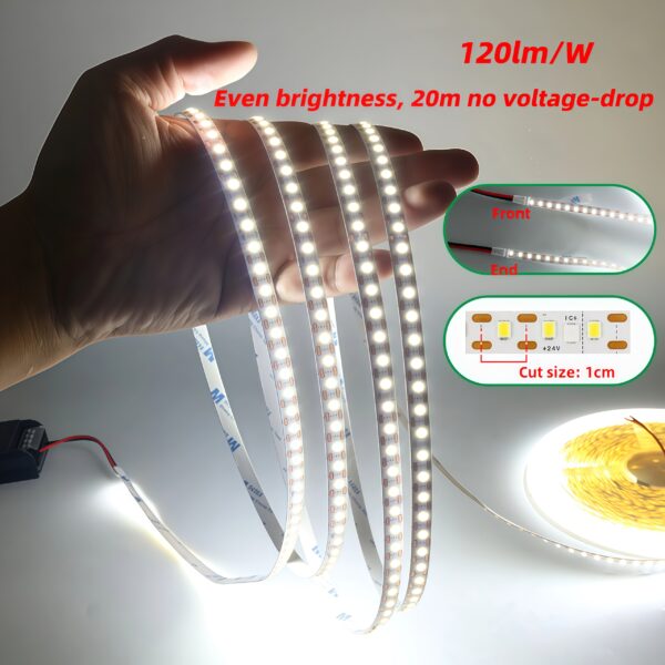 2835 120leds/m Led Strips Ultra Long 20 Meter No Drop с Built in Stabilizer SMD 2835 24v LED-лента