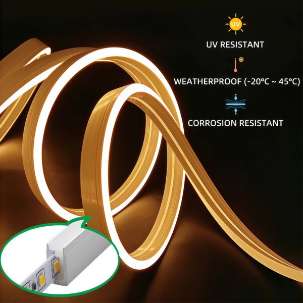 High Quality уличный IP67 водонепроницаемый 24v LED световой шнур гибкий Cuttable 100m/Roll Silicone 12v LED-лента опт