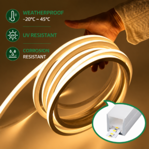 24V LED Silicone Light Strip Outdoor IP67 Waterproof Flexible 12V Silicon Cover with LED Strips Tira De Luz Led