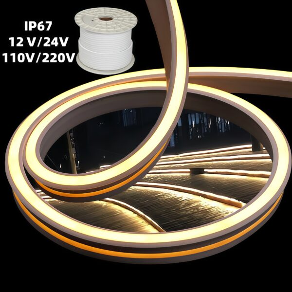 Hot Sell Silicone Neon Rope 12V 24V 110V 120V Flex Led Neon светильник IP67 водонепроницаемый уличный неоновая лента