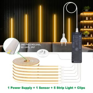 гибкий Silicone Led Neon Strip 24v Touch Hand Motion Sensor 5 in 1 ленточный светильник Kit для кухни Closet освещение