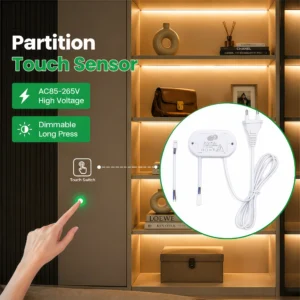 опт AC 85V-265V LED-лента Touch Switch диммируемый Cabinet Hidden монтаж Penetrating Wood Touch Sensor