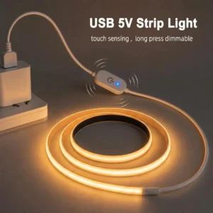опт 5V диммируемый USB Touch Sensor Switch Cob Led Strip 1m/2m/3m/5m гибкий светильник Strip