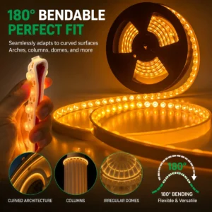 24V Waterproof Flexible Wall Washer LED Strip High CRI 90 IP65 Waterproof for Building Facade Project and Outdoor Lighting