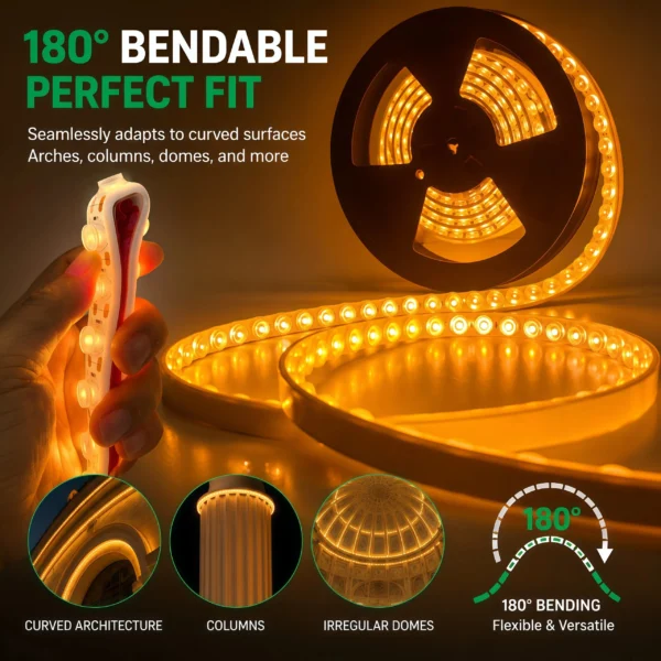 24V водонепроницаемый гибкий wall washer LED Strip High CRI 90 IP65 водонепроницаемый для Building Facade Project и уличное освещение