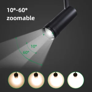 48V магнитный Track спот COB LED трековый светильник 10W 20W 30W алюминиевый регулируемый светильник для коммерческий Projects