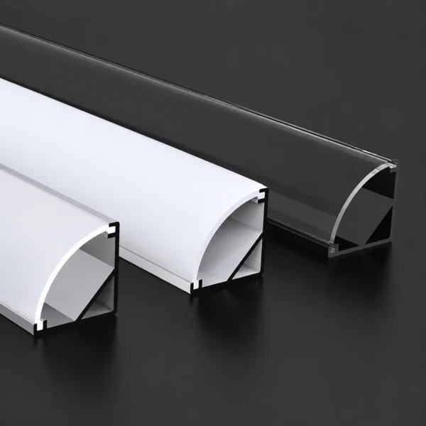 Surface Mount 45° Corner Aluminum LED Channel Durable Cabinet Light Groove for Modern Home Decoration