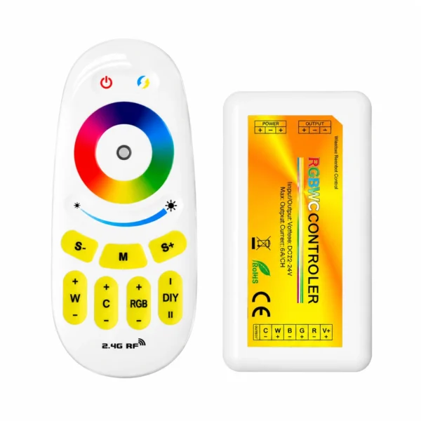опт RGBW LED Strip Controller 2.4G RF Wireless Touch Dimmer Switch 20m Control Range для 12V 24V LED освещение System