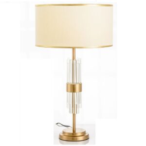 скандинавский железо хрустальный Fabric Shade настольная лампа для Foyer Dinning Room спальня Store