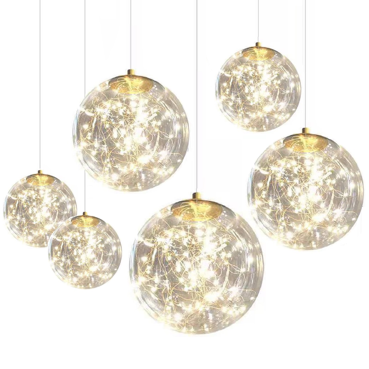 современный Mirror Glass шар подвесной светильник Copper Silver Gold Globe Loft Hanglamp лампа кухня светильник регулируемый потолочный люстра